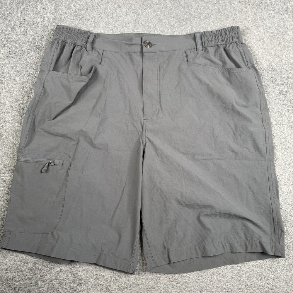 MIER Flex Waist Stretch‎ Nylon Cargo Shorts. Gray, Men's Size 38 Fishing Hiking*